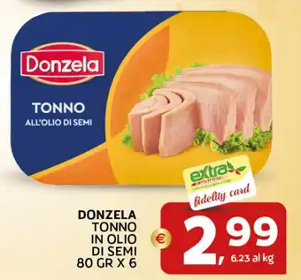Extra Supermercati Donzela tonno in olio di semi offerta