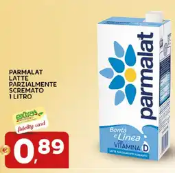 Extra Supermercati Parmalat latte parzialmente scremato offerta