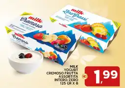 Extra Supermercati Milk yogurt cremoso frutta assortita intero/zero offerta