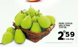 Extra Supermercati Pere coscia dell'etna offerta