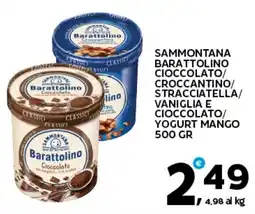 Extra Supermercati Sammontana barattolino cioccolato/ croccantino/ stracciatella/ vaniglia e cioccolato/ yogurt mango offerta