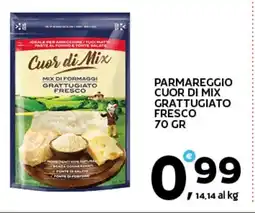 Extra Supermercati Parmareggio cuor di mix grattugiato fresco offerta