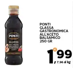 Extra Supermercati Ponti glassa gastronomica all'aceto balsamico offerta