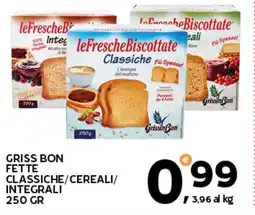 Extra Supermercati Griss bon fette classiche/cereali/ integrali offerta