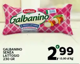 Extra Supermercati Galbanino senza lattosio offerta