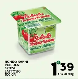 Extra Supermercati Nonno nanni robiola senza lattosio offerta