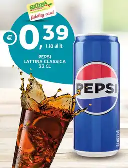 Extra Supermercati Pepsi lattina classica offerta