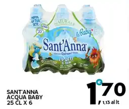 Extra Supermercati Sant'anna acqua baby offerta