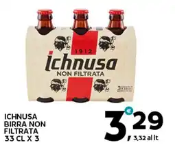 Extra Supermercati Ichnusa birra non filtrata offerta