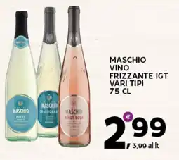 Extra Supermercati Maschio vino frizzante igt vari tipi offerta