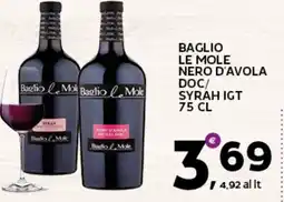 Extra Supermercati Baglio le mole nero d'avola DOC/ syrah IGT offerta