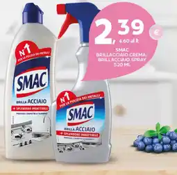 Extra Supermercati Smac brillacciaio crema/ brillacciaio spray offerta