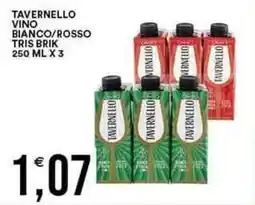 Vantaggio Cash&Carry TAVERNELLO VINO Bianco/rosso tris brik offerta