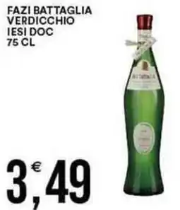 Vantaggio Cash&Carry FAZI BATTAGLIA verdicchio iesi doc offerta