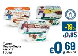 Qui Discount Yogurt Gusto+Gusto assortiti offerta