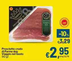 Qui Discount Prosciutto crudo di Parma dop Viaggio nel Gusto offerta
