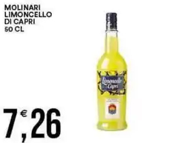 Vantaggio Cash&Carry MOLINARI limoncello di capri offerta