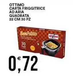 Vantaggio Cash&Carry OTTIMO Carta friggitrice adaria quadrata offerta