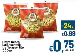 Qui Discount Pasta fresca La Brigantella trafile assortite offerta