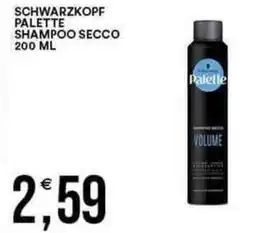 Vantaggio Cash&Carry SCHWARZKOPF PALETTE shampoo secco offerta