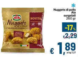 Qui Discount Nuggets di pollo Aia surgelati offerta