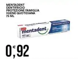 Vantaggio Cash&Carry MENTADENT Dentifricio protezione famiglia igiene quotidiana offerta