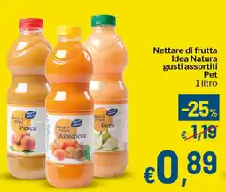 Qui Discount Nettare di frutta Idea Natura gusti assortiti Pet offerta