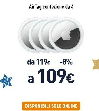 Airtag confezione da 4