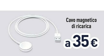 Unieuro Cavo magnetico per la ricarica di watch (1 m) offerta