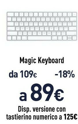 Unieuro Magic keyboard offerta