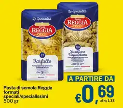 Qui Discount Pasta di semola Reggia formati speciali/specialissimi offerta