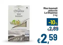 Qui Discount Riso basmati astuccio La Dispensa offerta