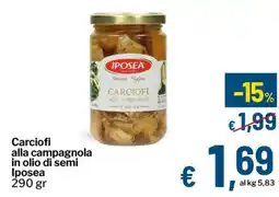 Qui Discount Carciofi alla campagnola in olio di semi Iposea offerta