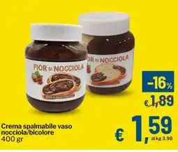Qui Discount Crema spalmabile vaso nocciola/bicolore offerta