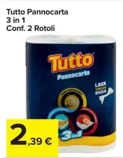 Carrefour TUTTO PANNOCARTA offerta
