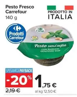 Carrefour Pesto Fresco Carrefour offerta