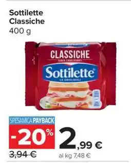 Carrefour Sottilette Classiche offerta
