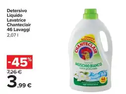 Carrefour Detersivo Liquido Lavatrice Chanteclair 46 Lavaggi offerta