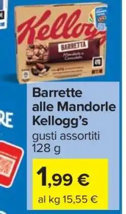 Carrefour Barrette alle Mandorle Kellogg’s offerta