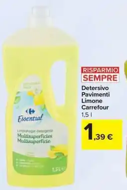 Carrefour Detersivo Pavimenti Limone Carrefour offerta