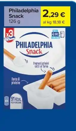 Carrefour Philadelphia Snack offerta