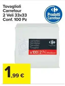 Carrefour Tovaglioli Carrefour offerta