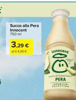Carrefour Succo alla Pera Innocent offerta