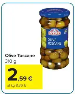 Carrefour Olive Toscane offerta