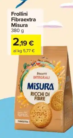 Carrefour Frollini Fibraextra Misura offerta