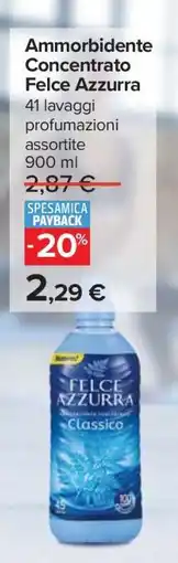 Carrefour Ammorbidente Concentrato Felce Azzurra offerta