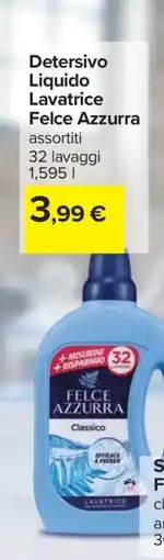 Carrefour Detersivo Liquido Lavatrice Felce Azzurra offerta