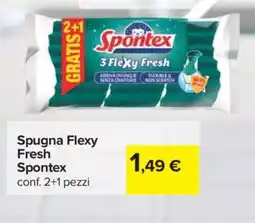 Carrefour Spugna Flexy Fresh Spontex offerta