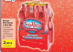 Carrefour Acqua Brio Rossa o Brio Blu offerta