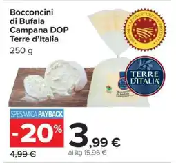 Carrefour Bocconcini di Bufala Campana DOP Terre d’Italia offerta